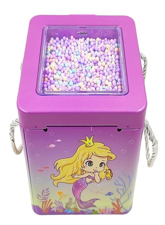 QUALIZA Piggy Bank - Mermaid Coin Box for Girls, Money Bank with Password, Piggy Bank for Kids, Money Box for Kid, Coin Box with Password, Coin Boxes for Girls, Best Return Gifts for Kid - Pink - Image 5